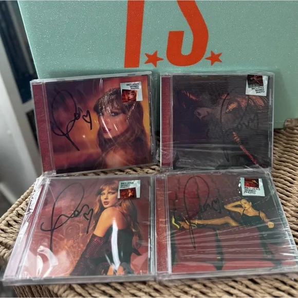 Taylor Swift The Life of a Showgirl Signed CDs (Full Set) - Picture 2 of 11